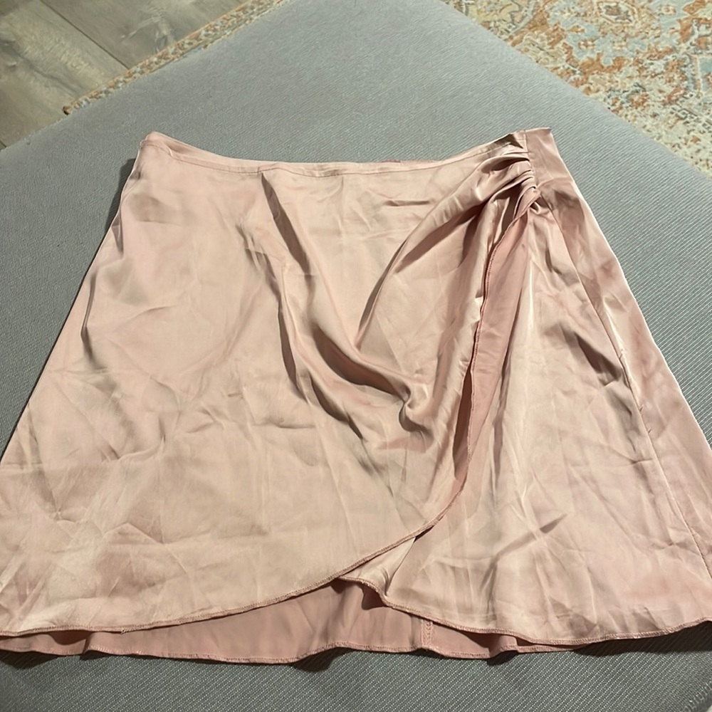 New satin skirt